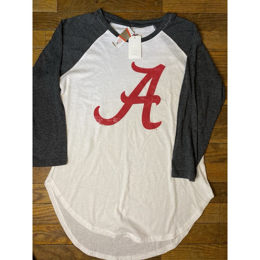 Alabama Crimson Tide GIII 4Her Womens Medium Raglan Shirt NWT NCAA